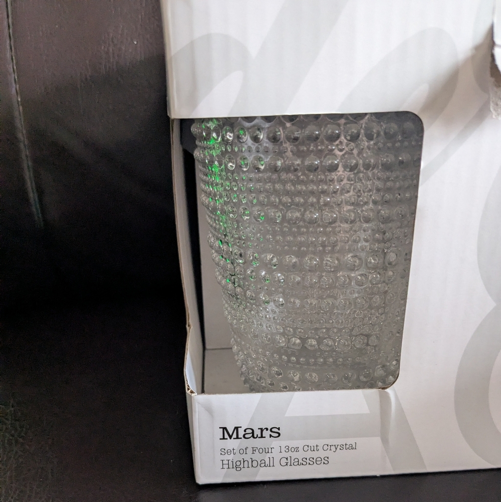 Godinger Mars Clear Highball Glasses, Set of Four - Picture 4 of 7